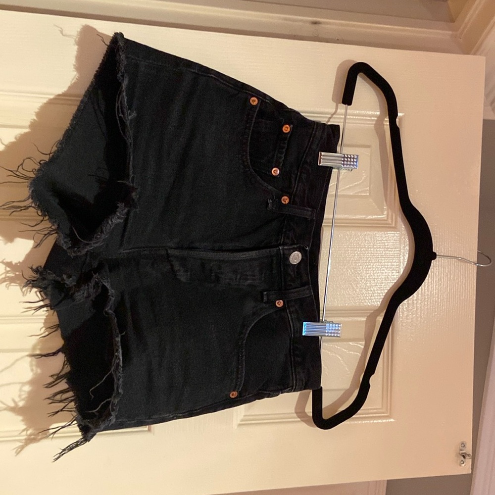 Black Levi’s shorts. Female size small. used-new
